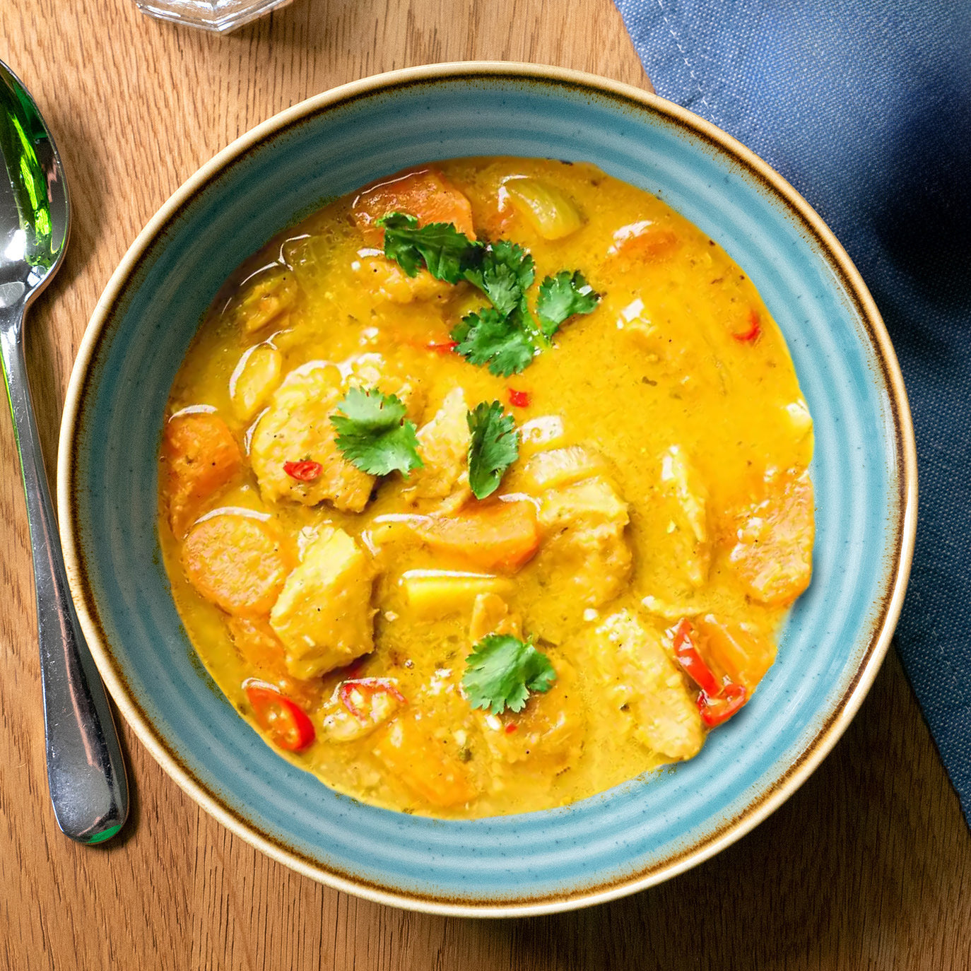 Yellow Thai Curry Chicken Low Carb