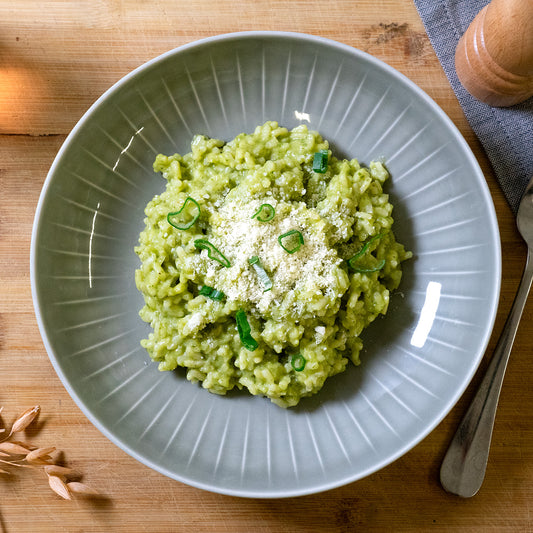 Bärlauch Risotto mit Cherrytomaten