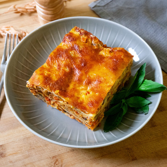 Linsen Bolognese Lasagne