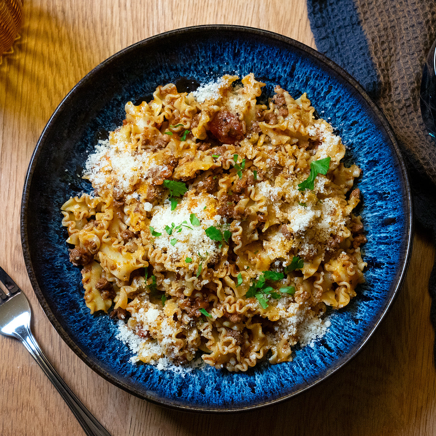 Mafaldine avec sauce au sanglier