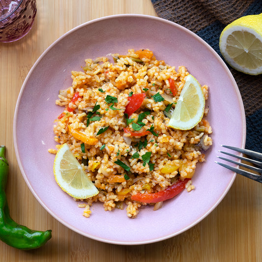 Paella aux légumes de la ferme