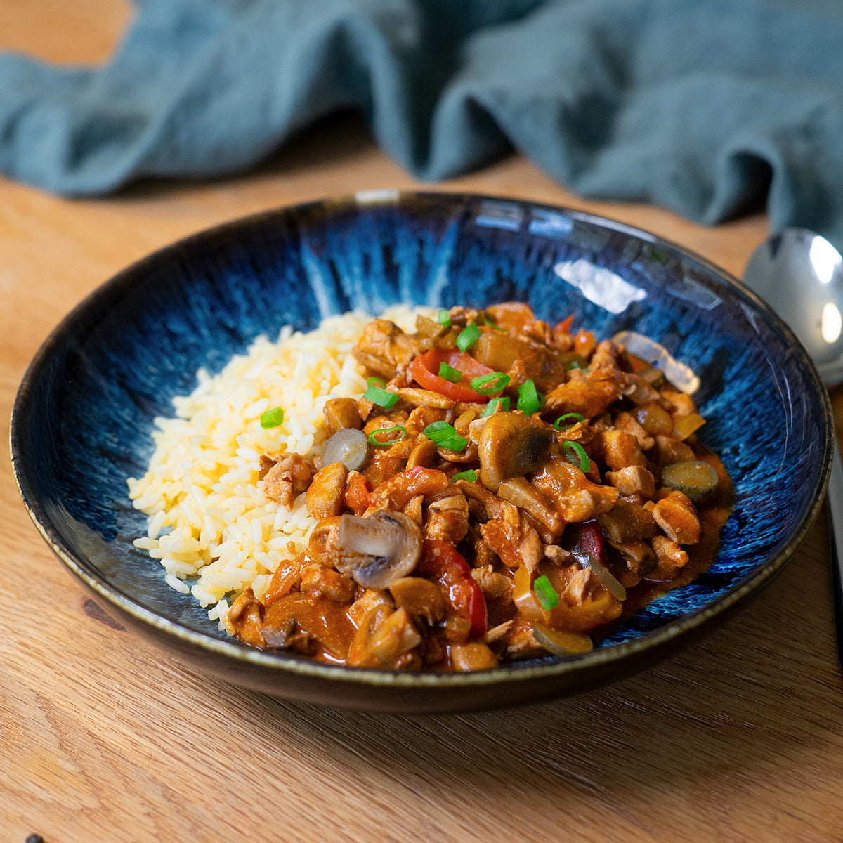 planted.chicken Stroganoff mit Wildreis