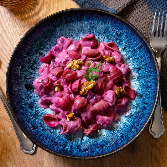 Randen-Orecchiette mit Gorgonzolasauce