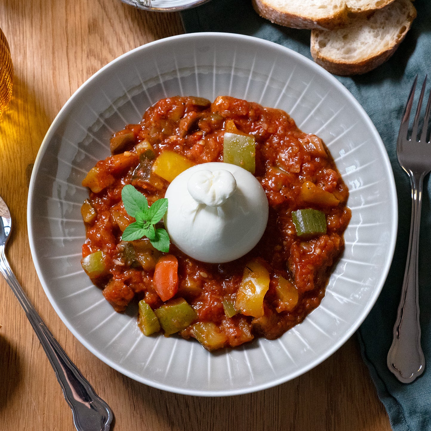 Ratatouille avec burrata