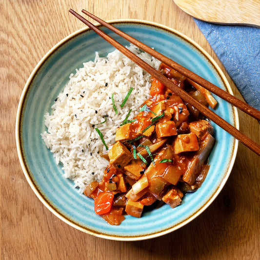 Sweet `N`Sour mit Tofu & Basmatireis