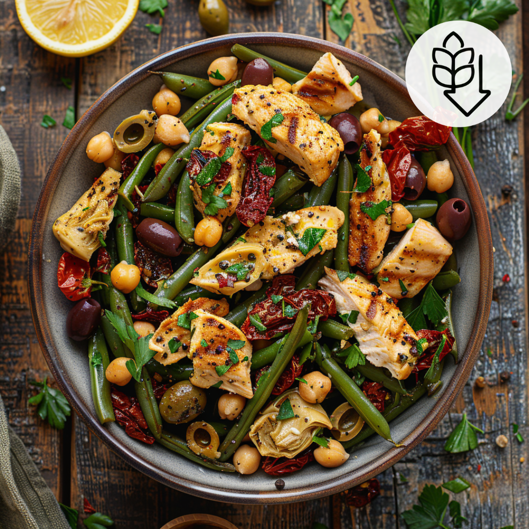 green bean salad with chicken