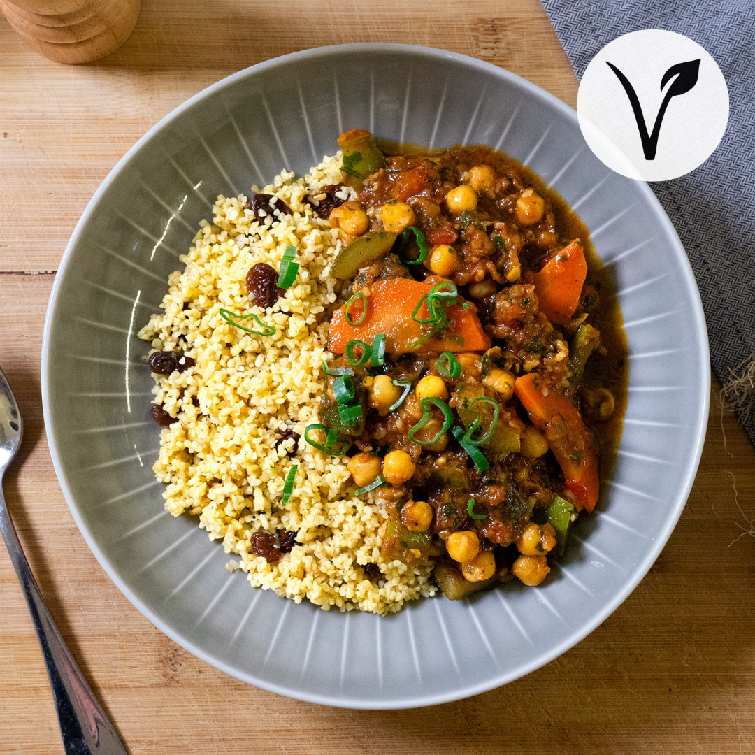 Tajine de légumes aux pois chiches 